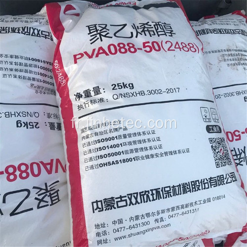 Shuangxin Brand PVA 2488 pour le liant des carreaux de céramique